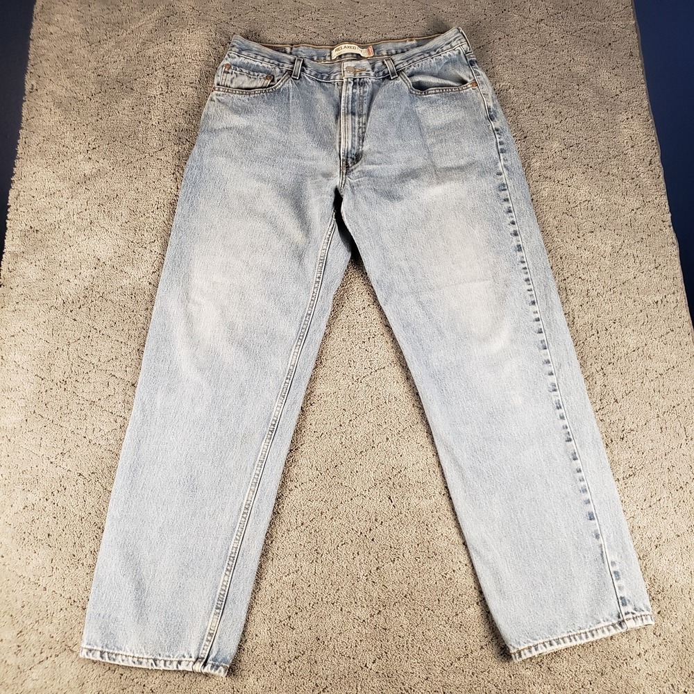 Levis 550 Jeans Mens 38x34 Blue Relaxed Fit Faded Denim Straight‎ Leg Y2K